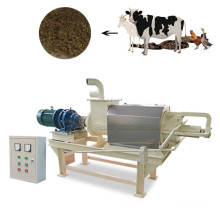 cow dung dewatering machine for making organic fertilizer/poultry dung screw press separator/dairly farm waste machine